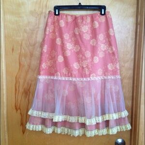 Long Floral Skirt